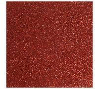 Anita y Su Mundo 37111451-Básicos Scrapbooking - cartulina, Color, 250 g, Rojo purpurina 12x12 pulgadas