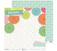 Anita y Su Mundo Colección Felicidades Papeles de Scrapbooking, Paper, Layout De Rosetones, 30.5 x 30.5 cm