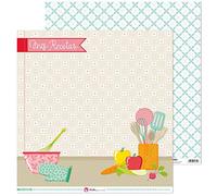 Anita y Su Mundo Colección Papeles de Scrapbooking, Paper, Layout Mis Recetas, 30.5 x 30.5 cm