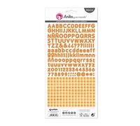 Anita y su Mundo Hojas de Abecedarios, 320 Pegatinas por Lámina, 225 g, Paper, Naranja, 15 x 32 cm (37017152)