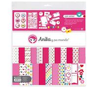 Anita y su Mundo Kit Bolsa Scrapbooking, Multicolor (37010612)