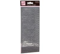 anitas ANT 8101211 - Pegatinas adhesivas, color plateado