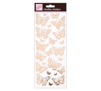 Anita's ANT 810284 - Adhesivo para scrapbooking, color oro rosa sobre blanco, talla única