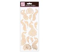 Anita's ANT 810286 - Adhesivo para scrapbooking, color oro rosa sobre blanco, talla única