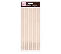 Anita's ANT 810290 - Adhesivo para scrapbooking, color oro rosa sobre blanco, talla única