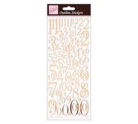 Anita's ANT 810291 - Adhesivo para scrapbooking, color oro rosa sobre blanco, talla única