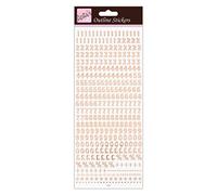 Anita's ANT 810292 - Adhesivo para scrapbooking, color oro rosa sobre blanco, talla única