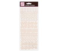 Anita's ANT 810294 - Adhesivo para scrapbooking, color oro rosa sobre blanco, talla única