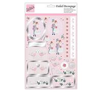 Anita's Hoja de decoupage A4 True Love, suministros de accesorios para manualidades, manualidades de papel, álbumes de recortes, tarjetas, origami, ideal para manualidades de adultos, añade patrón