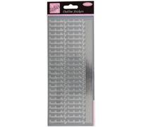 Anita's Pegatinas de Contorno, Hechas a Mano por Plata, para álbumes de Recortes, Tarjetas, Juegos de niños, tareas, Arte, Manualidades, Adornos, decoración, Papel, Tarjeta, Vidrio, Metal, plástico