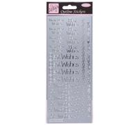 anitas 's Regular Mejores Deseos Esbozo Pegatinas - Plata