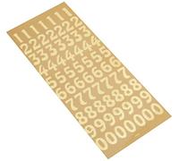 anitas - Set de Pegatinas de números Grandes, Dorado, 10.5 x 0.1 x 27.5 cm