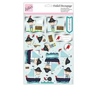Anita's Shiver Me Timbers - Hoja de decoupage laminada tamaño A4, suministros de accesorios para manualidades, manualidades de papel, álbumes de recortes, tarjetas, origami, ideal para manualidades de