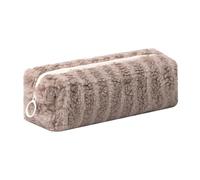 Aniute Estuche de felpa para niñas, bonito estuche esponjoso para lápices, soporte para lápices de arcoíris, bolsa de maquillaje, bolsa de almacenamiento, bolsa de almacenamiento, suministros