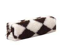 Aniute Estuche de felpa para niñas, bonito estuche esponjoso para lápices, soporte para lápices de arcoíris, bolsa de maquillaje, bolsa de almacenamiento, suministros escolares para niños (tablero de