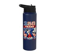 Aniversario de Estados Unidos, Dabbing Uncle Sam 250 en Estados Unidos, el 4 de julio Stainless Steel Insulated Water Bottle