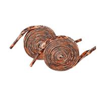 Aniyan 2 pares de cordones Leo, cordones planos con estampado de leopardo, 0,7-0,8 cm de ancho, cordones de repuesto para zapatillas deportivas, zapatillas deportivas (80 cm, marrón), marrón, 120