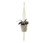 Aniyan Macramé colgante para interiores, cuerda de algodón boho hecha a mano, colgante para maceta, macramé, colgante, decoración, balcón, ventana, salón (estilo 34)