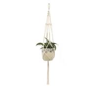 Aniyan Macramé colgante para interiores, cuerda de algodón boho hecha a mano, colgante para maceta, macramé, colgante, decoración, balcón, ventana, salón (estilo 18)