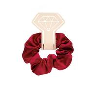 Aniyan Scrunchies - Juego de coleteros de satén para mujer, de alta calidad, elásticos para coleta, satén de primera calidad, color rojo vino