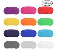 Anjing 12 Piezas Multicolor máscara de Ojos Cubierta Ligera de Dormir con Almohadilla de Nariz y Correas elásticas