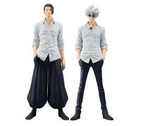 Anjinguang Anime JJK Figuras Gojo Satoru Figura de Acción Geto Suguru Estatua 22CM Camisa Blanca Estilo Pose de Pie Modelo PVC Modelo Coleccionable Coche Escritorio Decoración Regalos