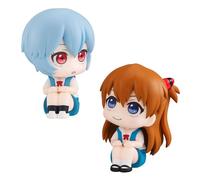 Anjinguang Figura de acción de Ayanami Rei de Asuka Langley Soryu, figura de acción de anime Look Up de 10 cm, bonita estatua de juego de dibujos animados, decoración de escritorio, modelo de regalo