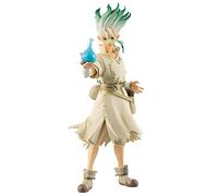 Anjinguang Figura de anime Dr. Stone, figura de acción de Ishigami Senkuu, 20 cm de pie, Anime Dr.Stone Figurine Model Manga, regalos para el hogar