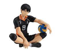Anjinguang Figura de Haikyuu Hinata Syouyou/Kageyama modelo 10 cm Haikyuu!!! Figura coleccionable de PVC sentado en posición escultura adorno de escritorio