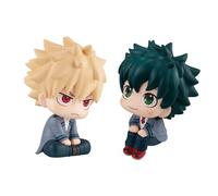 Anjinguang Figuras MHA Anime Figura de Acción Bakugou Katsuki Figura de Mirar Hacia Arriba Modelo de Personaje Midoriya Izuku Adorno Lindo Toppers de Pastel Colección de Figurines MHA 10CM