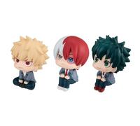 Anjinguang Figuras MHA de Anime Figura de Acción Bakugou Katsuki Figura de Mirar Hacia Arriba Modelo de Personaje de Midoriya Izuku Adorno Lindo de Pastel Colección de Figurines MHA 10CM