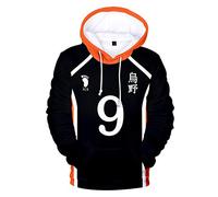 Anjinguang Haikyuu - Sudadera con capucha Aoba Johsai para niños, jóvenes y adultos, impresión 3D, Aoba Johsai Oikawa Tooru, disfraz de cosplay para niños y niñas, sudadera de anime japonés Haikyuu,