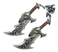 Anjinguang Kratos Cosplay Props - Cadena de arma de doble cuchillo, cuchillas del caos, accesorios de disfraz de Halloween para fiesta de disfraces, 45 cm