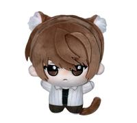 Anjinguang Light Yagami - Colgante de peluche L Anime Figura suave de gato que estiliza la muñeca de felpa suave Mini almohada de abrazo accesorios para mochila escolar 10 cm