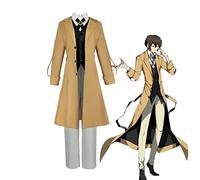 Anjinguang Ranpo Edogawa - Disfraz de cosplay de Dazai Osamu, uniforme de detective, Dazai, manga larga, gabardina para Halloween