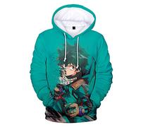 Anjinguang Sudadera con capucha para niños y niñas, diseño de anime My Hero Academia Boku No Hero Academia MHA Friends para niños, 100-150 cm, Tipo: 8, 130