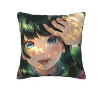 Anjinguang The Apothecary Diaries - Funda de almohada de 45 x 45 cm, fundas de almohada de anime Maomao, fundas de cojín de doble cara, diseño de dibujos animados para el hogar, sofá, ropa de cama