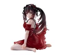 Anjinguang Tokisaki Kurumi - Figura de anime, modelo de acción de anime, estatua de posición sentada, estilo pijama rojo, decoración de escritorio coleccionable hecha a mano, 13 cm