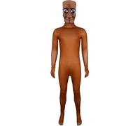 Anjinguang Tung Tung Tung Sahur Cosplay Costume Set Completo Brainrot Animales Divertidos Jumpsuits para Halloween Fiesta Bodysuits con Máscara