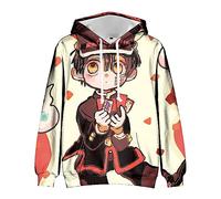 Anjinguang Unisex WC atado Hanako Kun Hoodie Yugi Amane/Yahiro Nene Anime Cosplay Sudadera con capucha Suéter Casual Deporte Sudadera Otoño para Adultos Adolescentes, Tipo 1., XXS