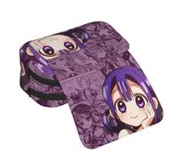 Anjinguang Yugi Amane - Estuche para lápices de anime para niños y niñas, gran capacidad, con cremallera, bolsillo de 2 capas, ligero, impermeable, caricaturas, tipo 1, 21x10x7.5cm, Estuche para