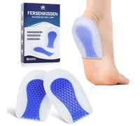 AnjoCare Taloneras de Gel de Silicona, Almohadillas para Talón para aliviar la presión, soporte y amortiguación del talón, Copa Taloneras de Gel Transpirable para Hombre y Mujer (1 Par)