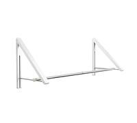 Anjuer Estante de Secado para Cuarto de lavandería, Colgador de Ropa montado en la Pared, Perchero de Pared Plegable, Ahorro de Espacio, Blanco