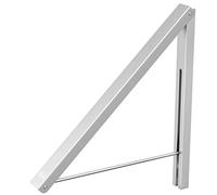 Anjuer Tendedero Plegable montado en la Pared - Perchero Plateado para Aprovechar Espacio de Almacenamiento en el Dormitorio Principal