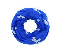 AnJuHoPa Bufanda de Viscosa Con Lazo - Pañuelo Tejido Fino y Transpirable - Elegante Estampado Animal Para Niñas y Mujeres - White Horse Royal Blue