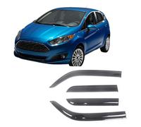AnJWen Deflectores de Aire para Ford Fiesta 2009-2019 5Dhtb/4D Sedan，Deflectores de Viento, Cortavientos Ventana Coche Accesorios para Coches
