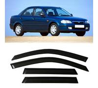 AnJWen Deflectores de Aire para Mazda Protegé 1998-2003 323 Familia Sedan，Deflectores de Viento, Cortavientos Ventana Coche Accesorios para Coches