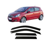 AnJWen Deflectores de Aire para Opel Corsa D 2006-2014 5 Door，Deflectores de Viento, Cortavientos Ventana Coche Accesorios para Coches