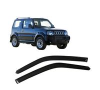 AnJWen Deflectores de Aire para Suzuki Jimny 1998-2018，Deflectores de Viento, Cortavientos Ventana Coche Accesorios para Coches