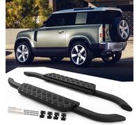 Estribos Laterales para Land Rover Defender 90 2020-2025,Protector de Aluminio y Plástico ABS Antiarañazos Accesorios para el Exterior del Coche